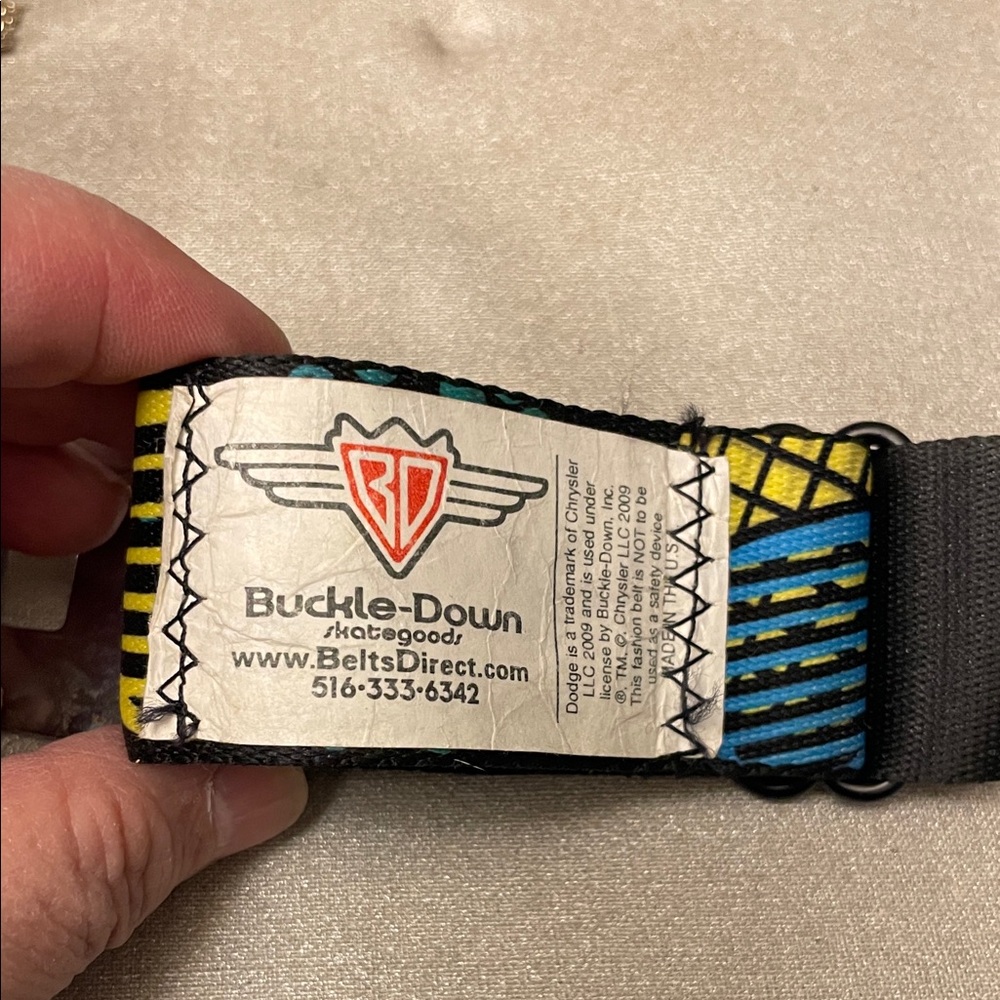 Buckle-Down Vibrant Graphic Belt - Picture 2 of 3